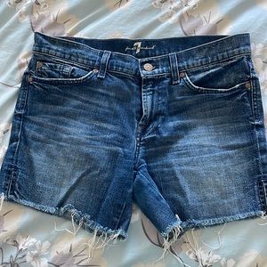 LAST DAY DEC. 10 
MOVING. CLOSE OUT. 7 for all mankind denim Jean short.